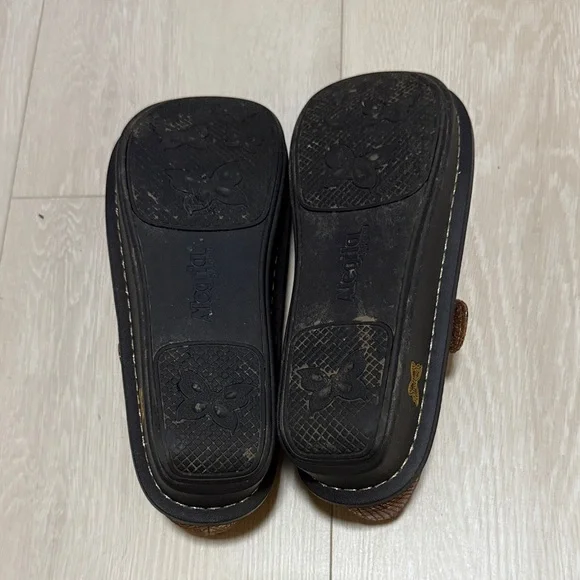 Alegria Copper Textured Mary Jane Dress Shoes - Picture 9 of 11